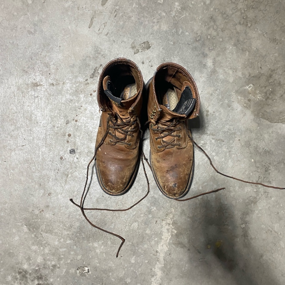 Men's Brown Leather ariat boots